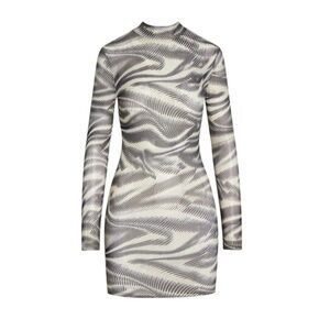 LEAU Rebel Mesh Long Sleeve Mini Dress